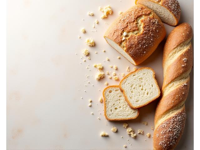 Pain de mie sans gluten tranché et pain de campagne sans gluten